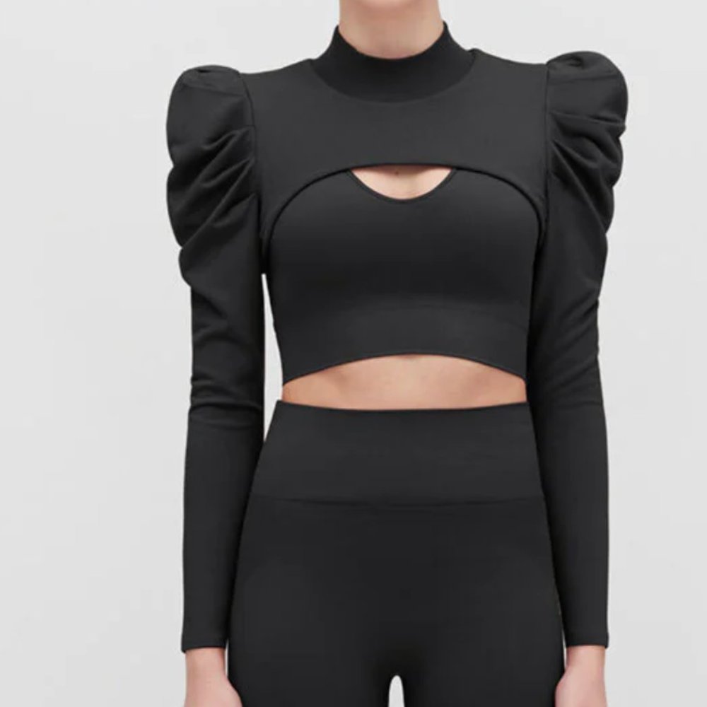 Cuyana NWT French Terry Puff Sleevelette XS